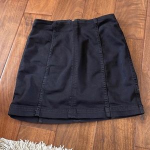 Free people denim mini skirt